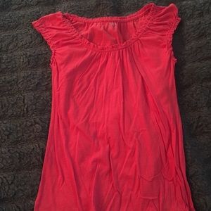 Two capped sleeve loft shirts